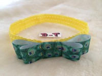 Bandeau jaune paon